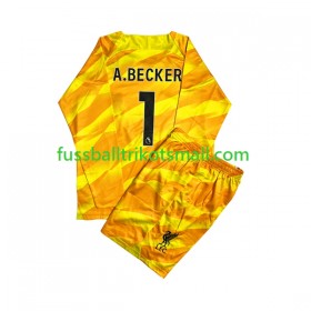 Fußballtrikots Liverpool A.Becker 1 Torwart Kinder 2023-2024 Langarm 3rd trikot kaufen